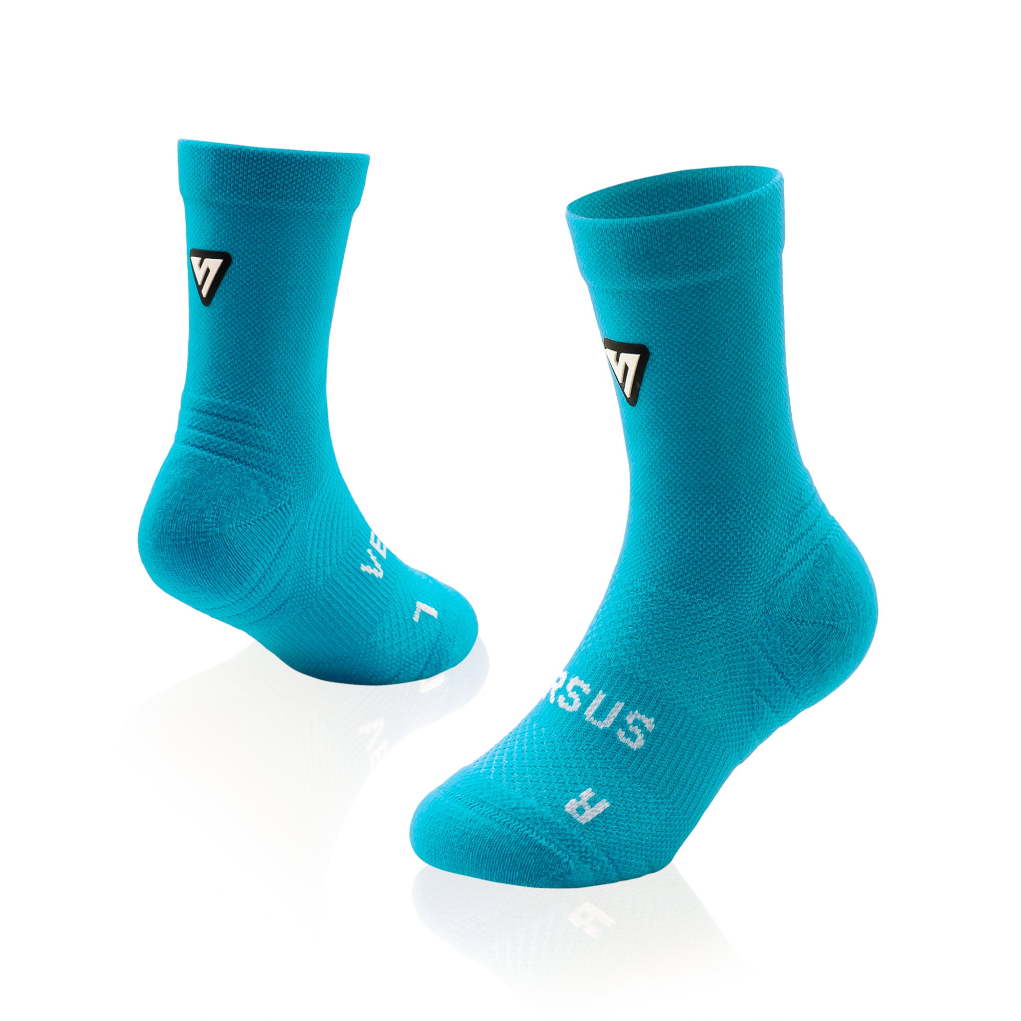 Blue Splash Toddler Active Crew Tab Socks