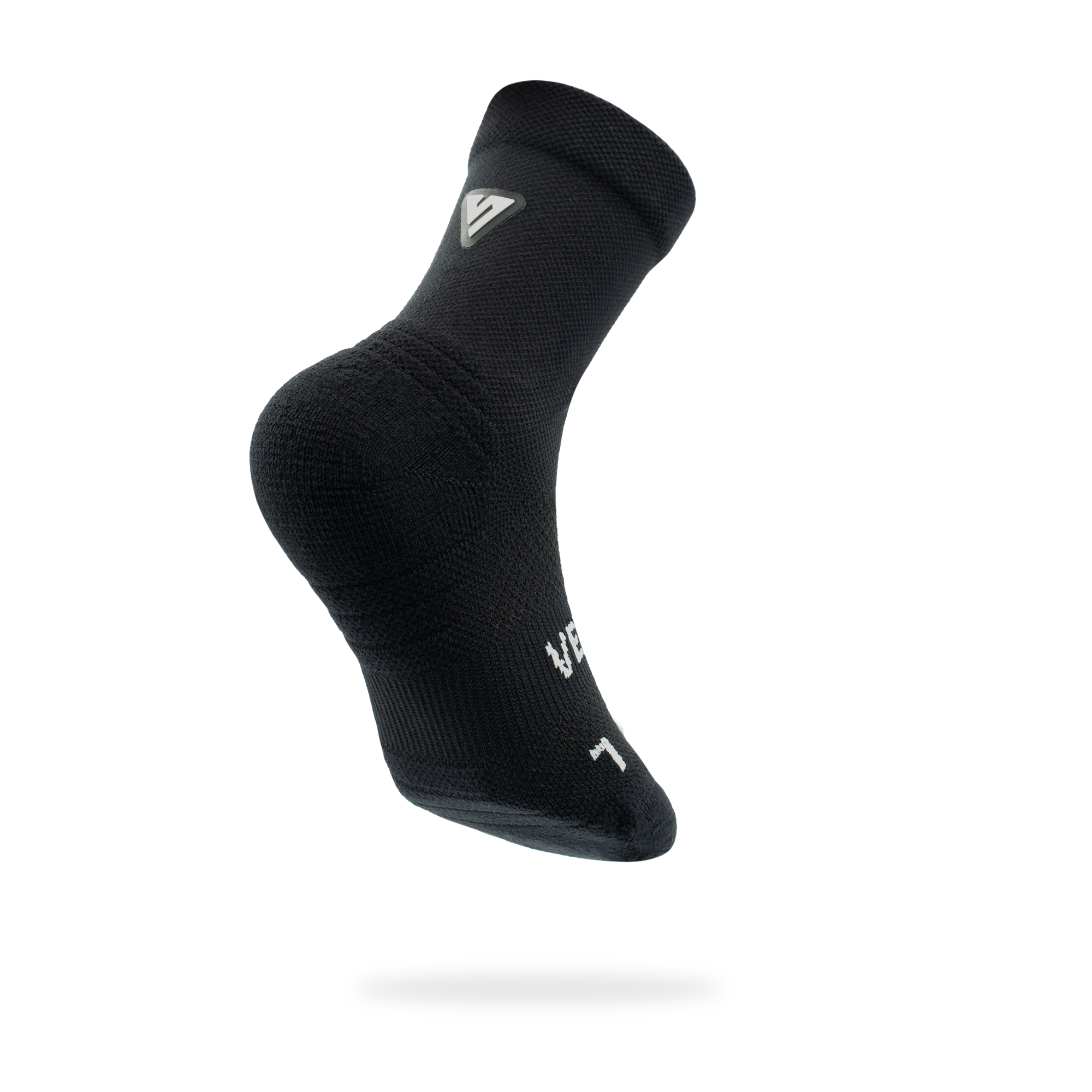 Classic Black Toddler Active Crew Tab Socks