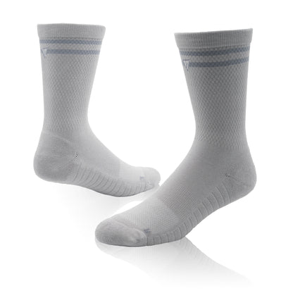 Stone Grey Lifestyle Crew Socks