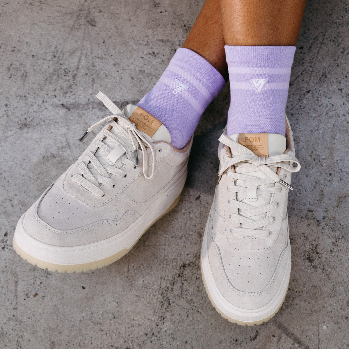 Lilac Lifestyle Quarter Socks