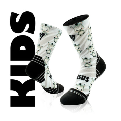 Cute Zebra KIDS Active Crew Socks