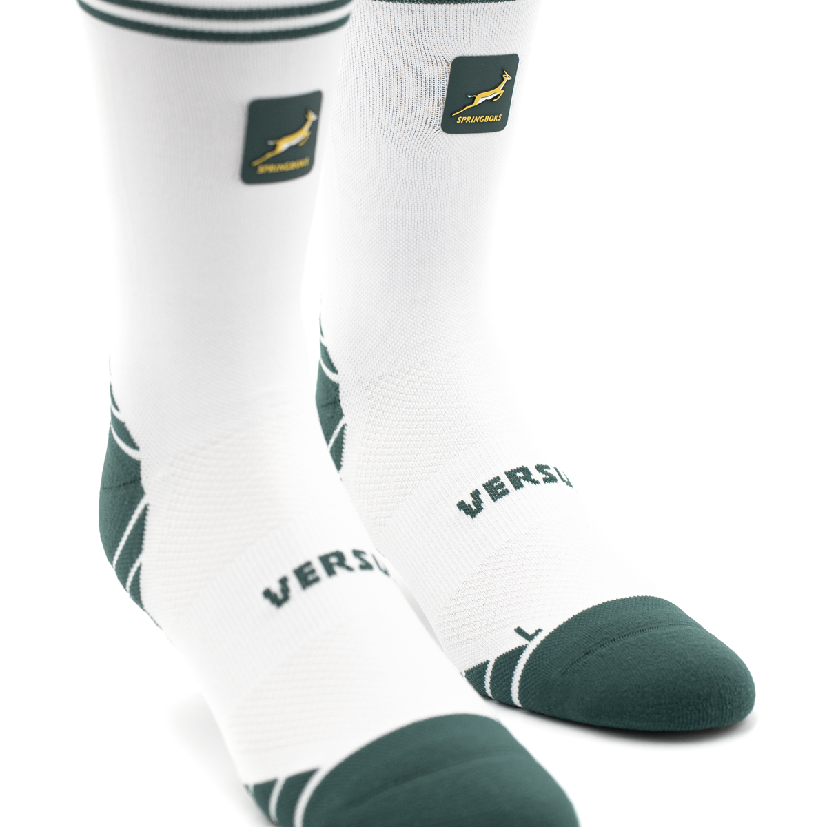 Springboks White Active Crew Tab Socks