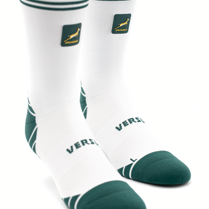 Springboks White Active Crew Tab Socks
