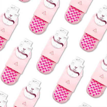Blush Pilates Quarter Grip Socks