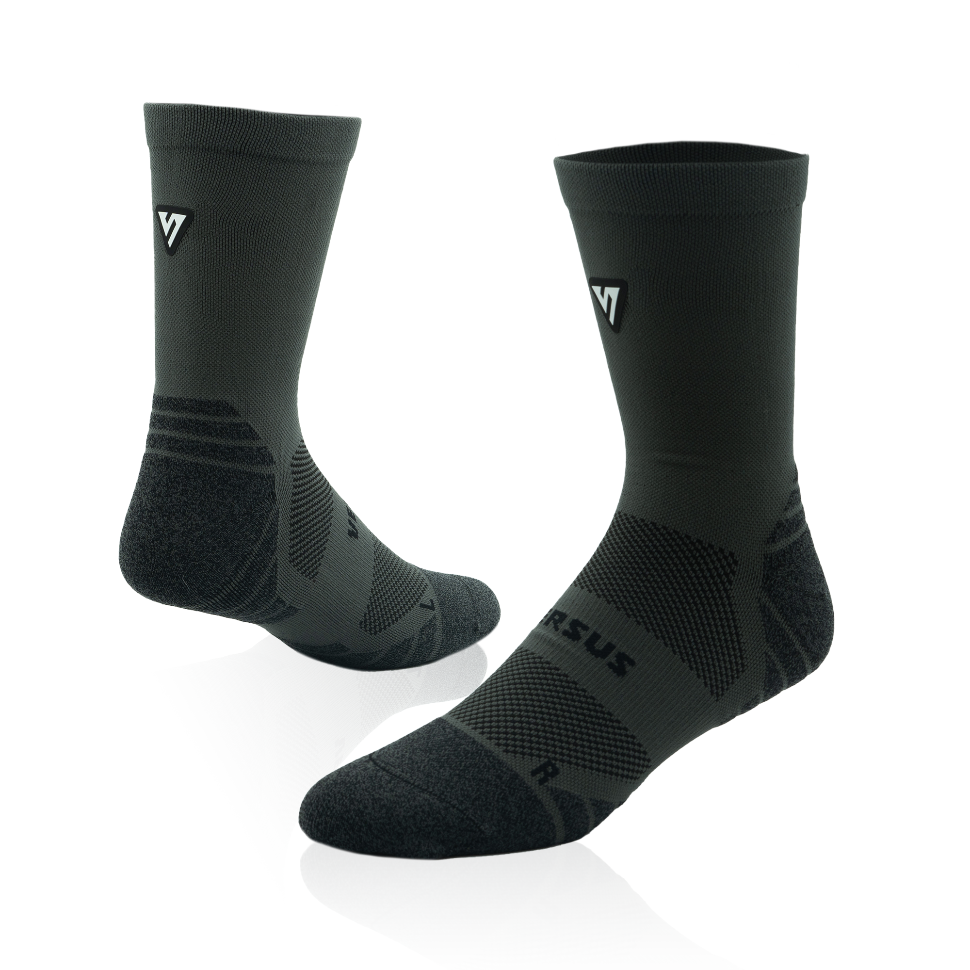 Classic Charcoal Active Crew Tab Socks – Versus Socks
