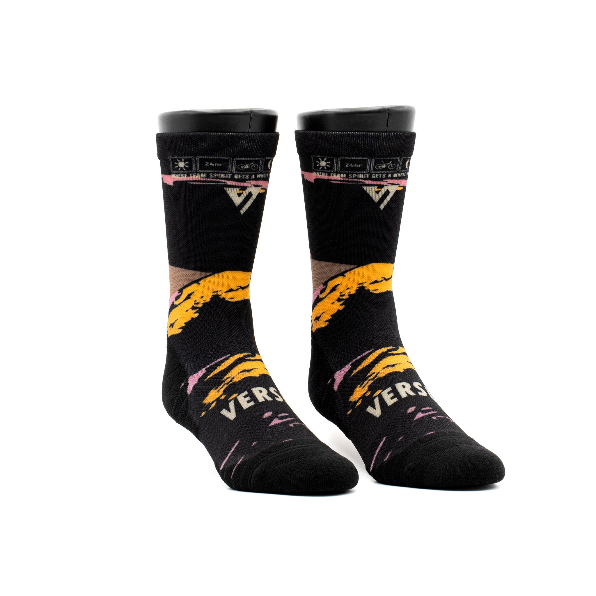 Trans Baviaans 2025 Black Active Crew Socks