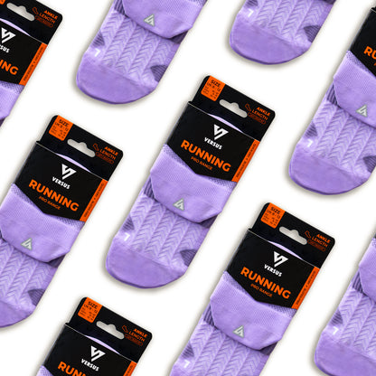 Purple Bloom Running Ankle Socks