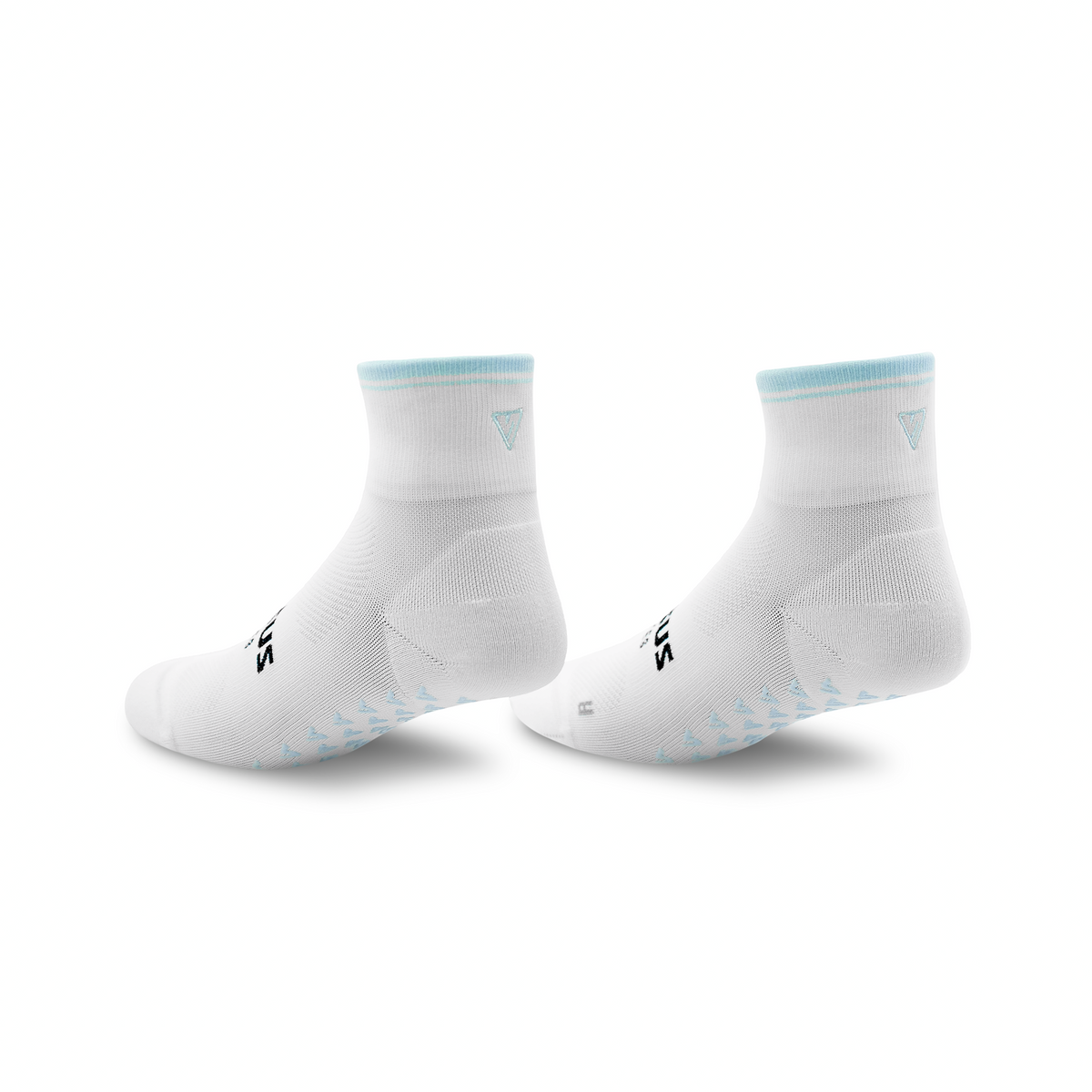 Cloud Stripe Pilates Quarter Grip Socks
