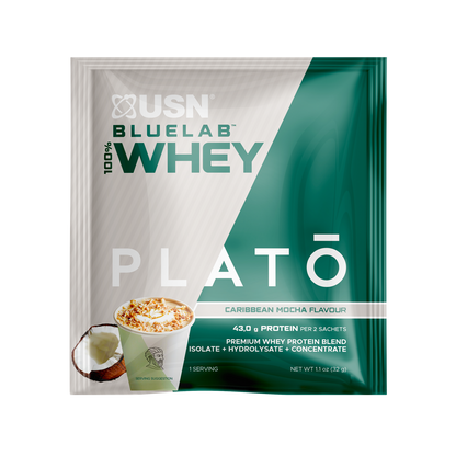 USN Bluelab 100% Whey Plato Caribbean Mocha Sachet