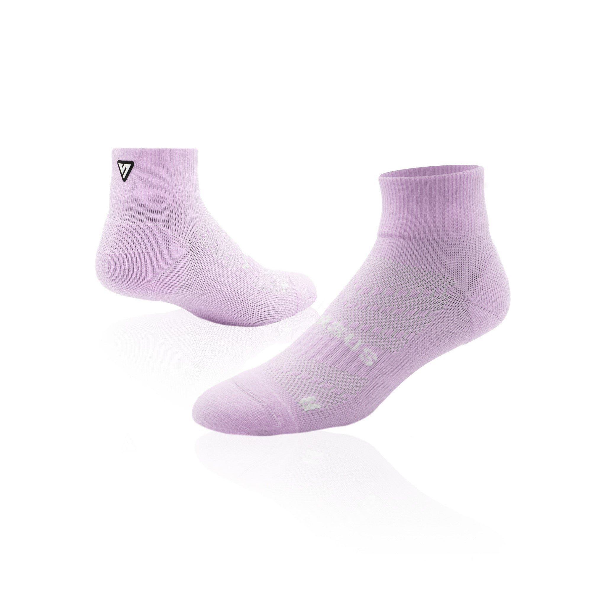 Purple Running Quarter Socks