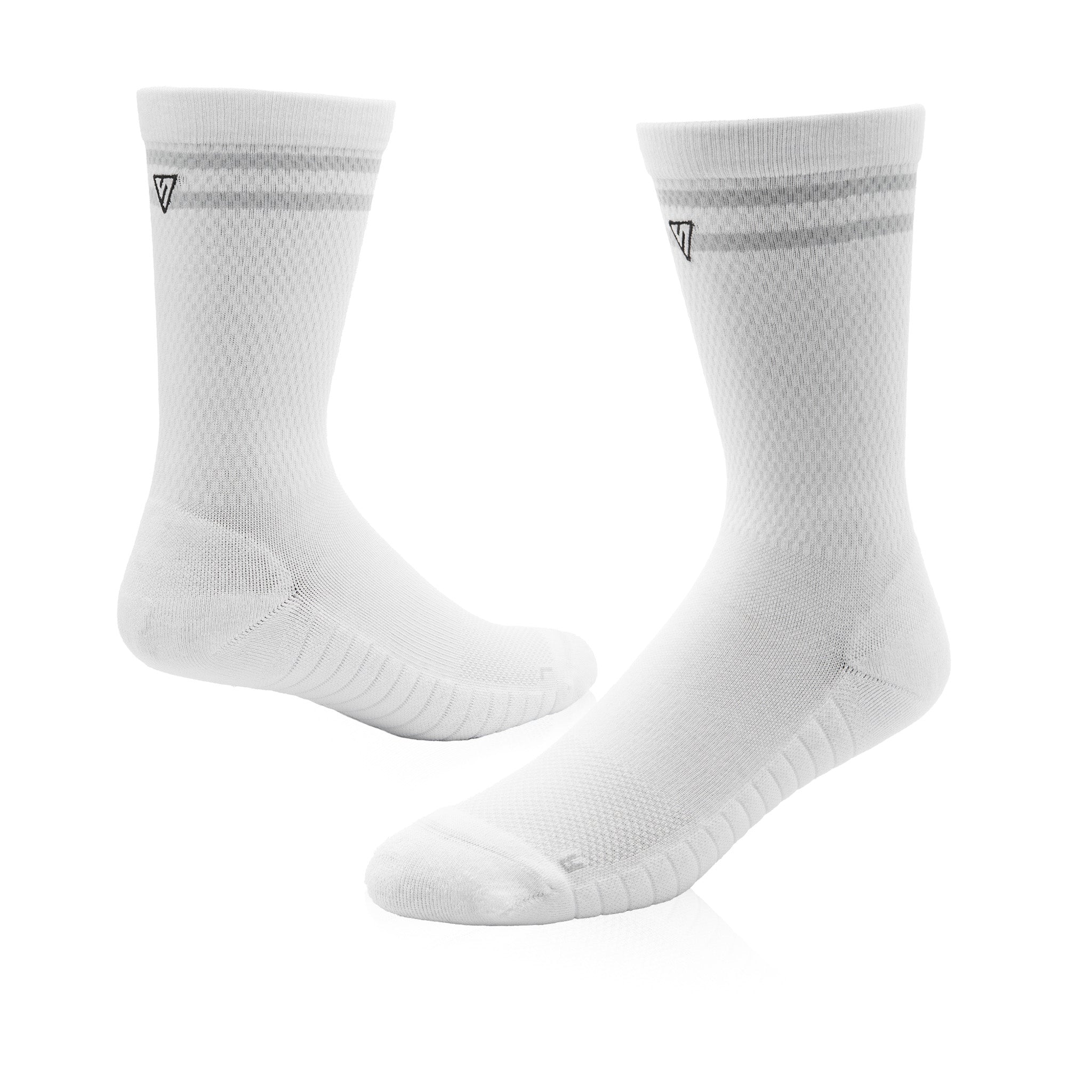 White Essential Lifestyle Crew Socks