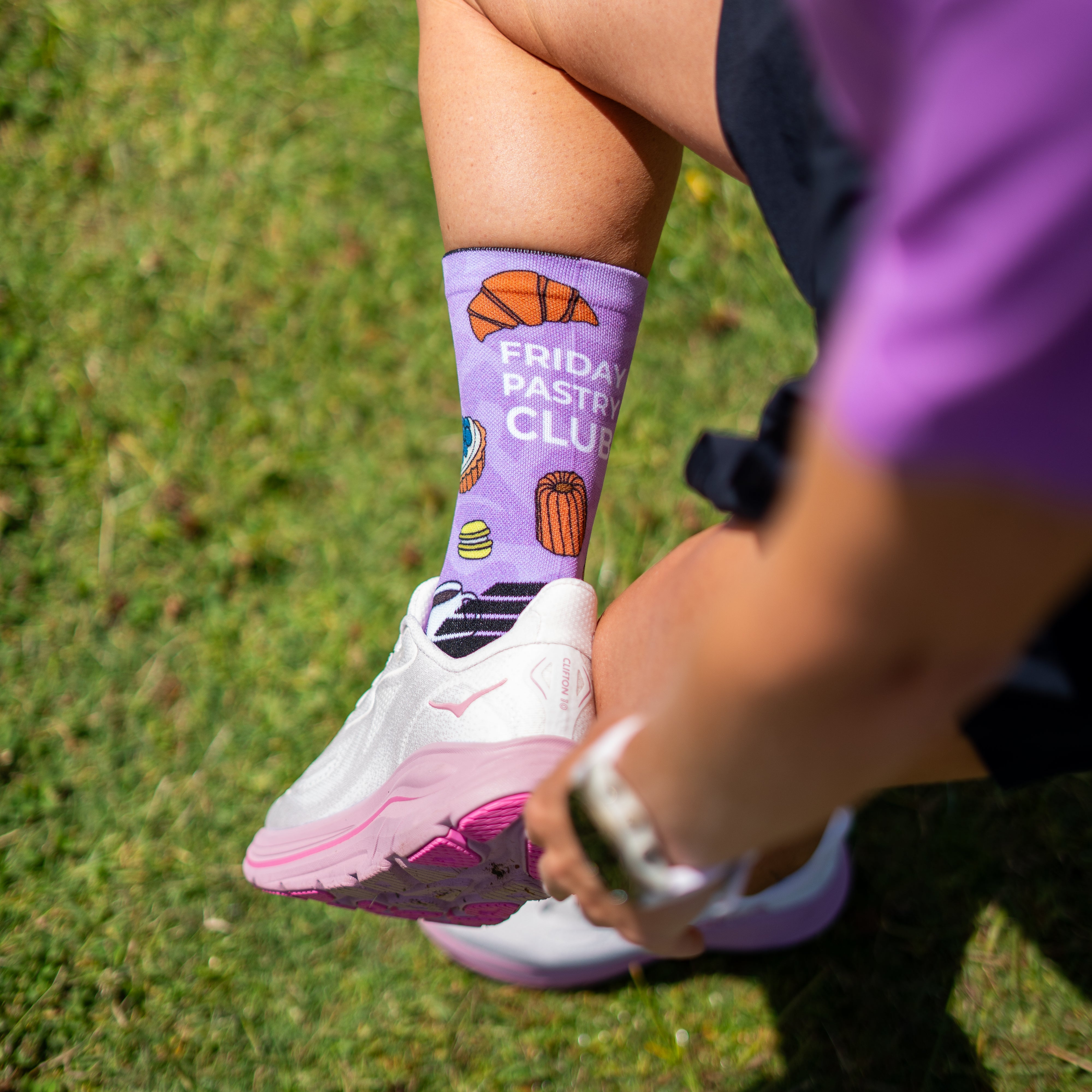 Friday Pastry Club Active Crew Socks