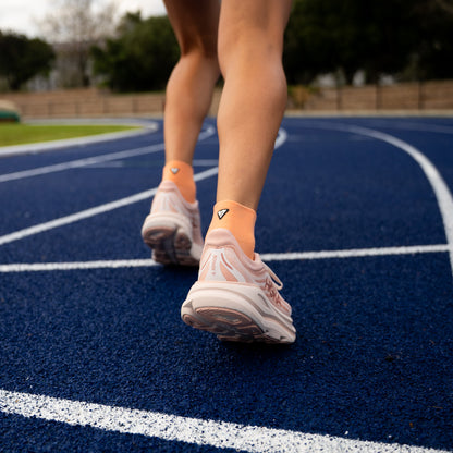 Peachy Running Quarter Socks