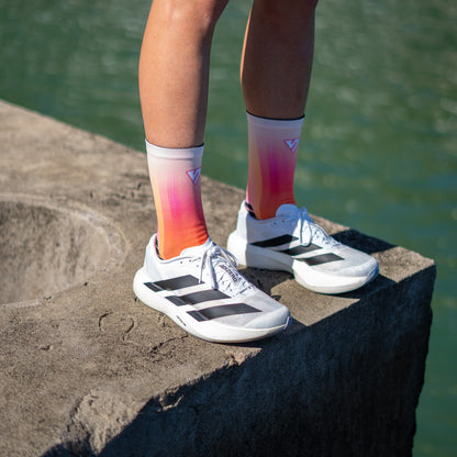 Sunset Sorbet Active Crew Socks