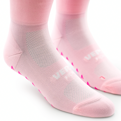 Blush Pilates Quarter Grip Socks