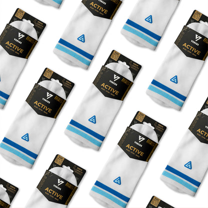 Blue Flux Limited Edition Active Crew Tab Socks