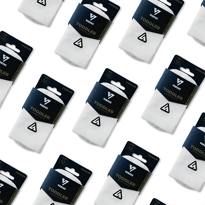 Classic White Toddler Active Crew Tab Socks
