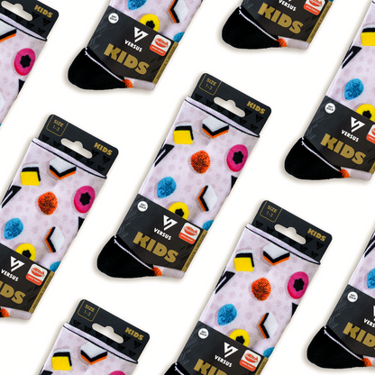 Allsorts Liquorice KIDS 2.0 Active Crew Socks