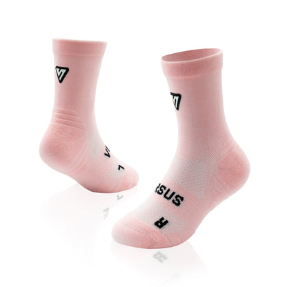 Marshmallow Pink Toddler Active Crew Tab Socks
