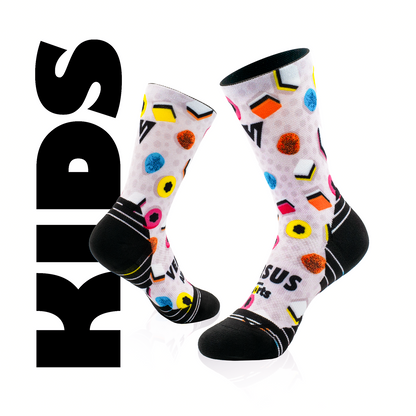 Allsorts Liquorice KIDS 2.0 Active Crew Socks