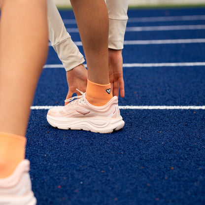 Peachy Running Quarter Socks