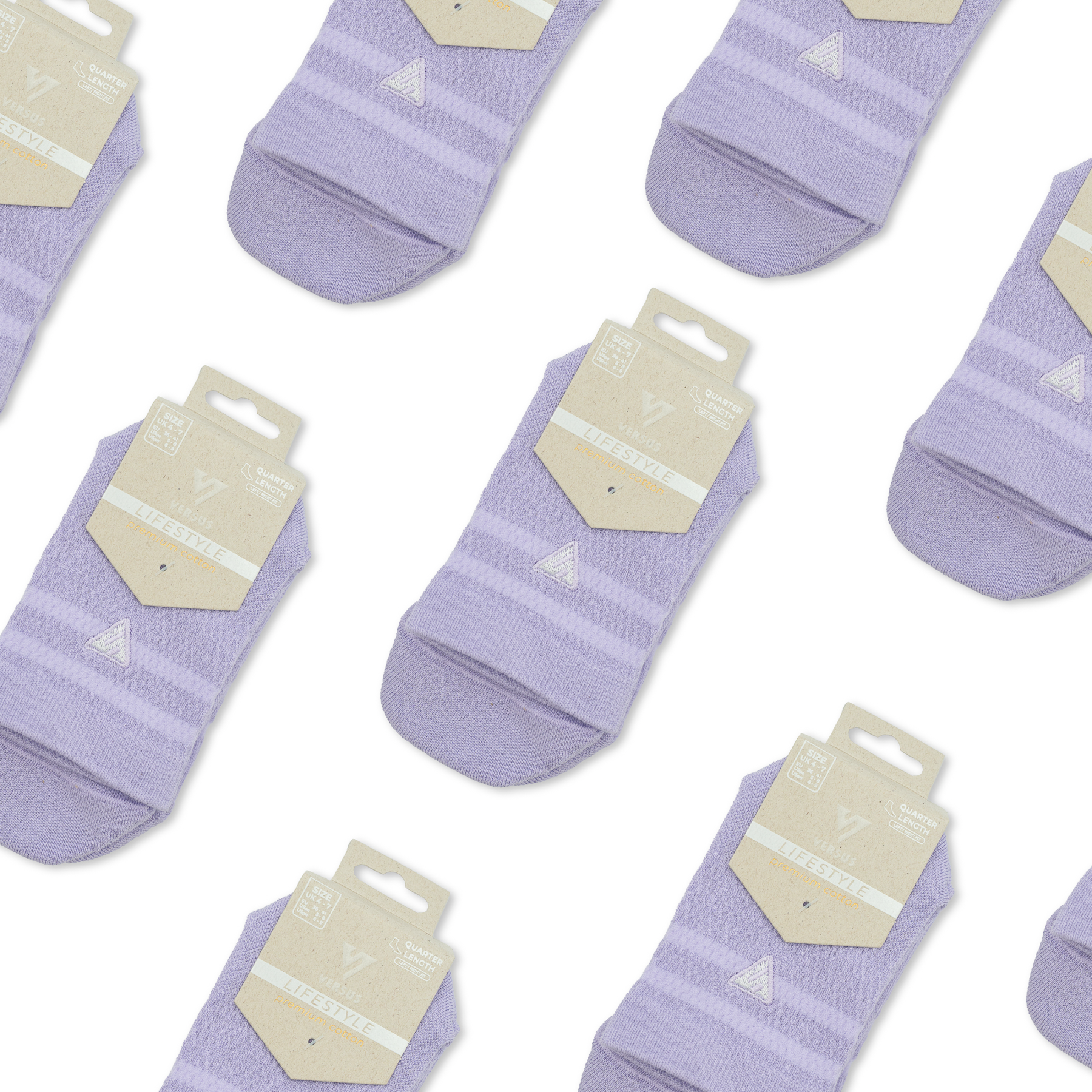 Lilac Lifestyle Quarter Socks