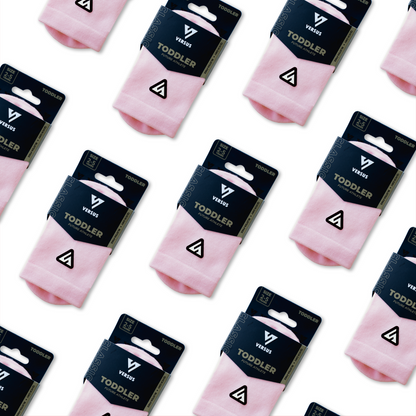 Marshmallow Pink Toddler Active Crew Tab Socks