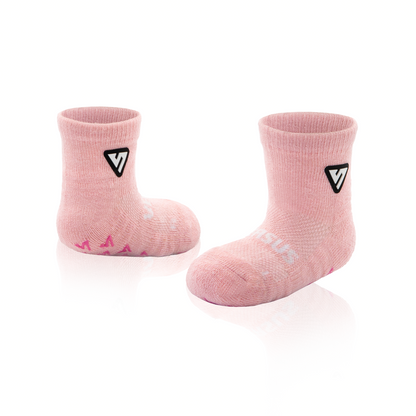 Pastel Pink Anti-Slip Baby Socks