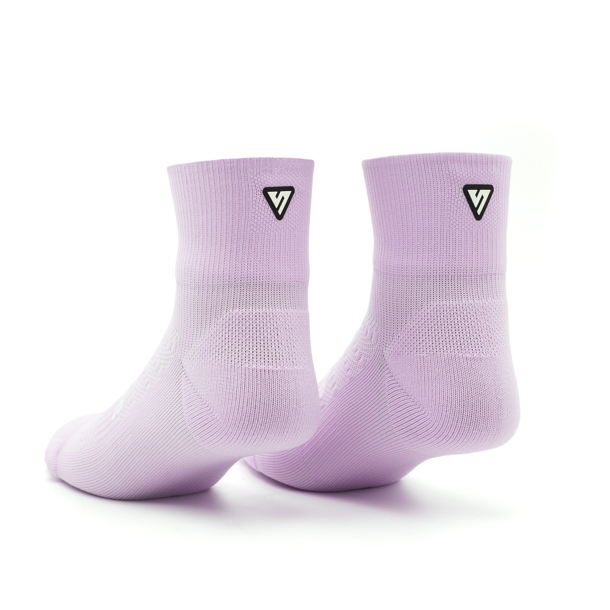 Purple Running Quarter Socks