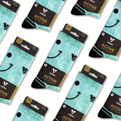 Bubblegum Smile Active Crew Socks