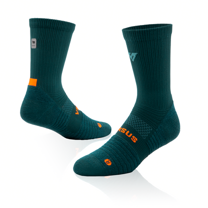 Forest Teal Merino Winter Socks