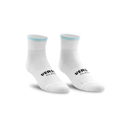 Cloud Stripe Pilates Quarter Grip Socks