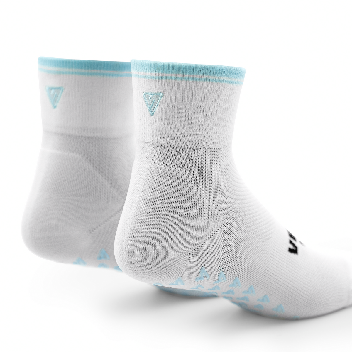 Cloud Stripe Pilates Quarter Grip Socks
