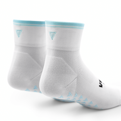 Cloud Stripe Pilates Quarter Grip Socks