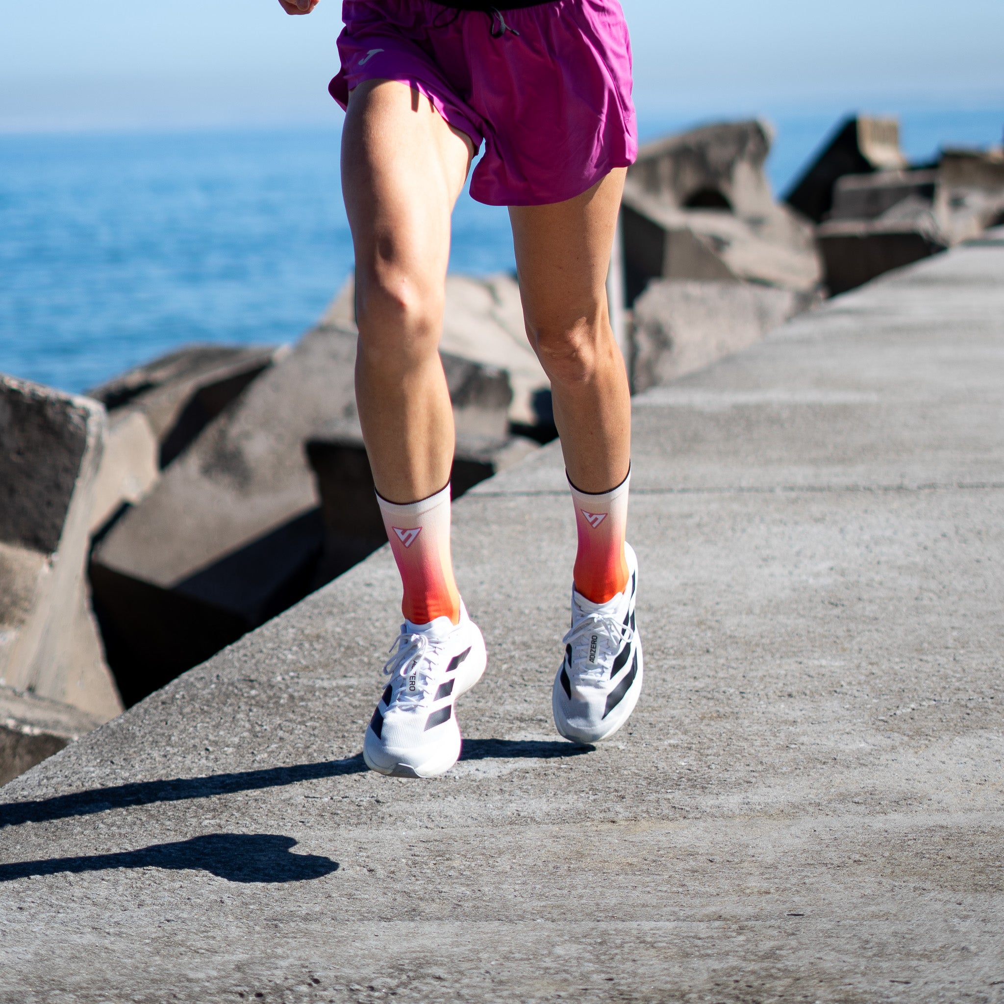 Sunset Sorbet Active Crew Socks