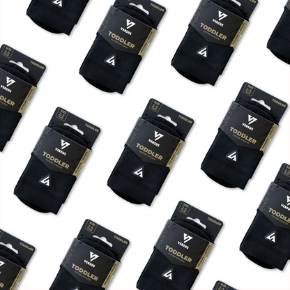Classic Black Toddler Active Crew Tab Socks