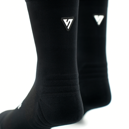 Classic Black Active Crew Tab Socks