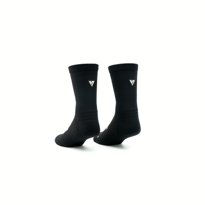 Classic Black Active Crew Tab Socks