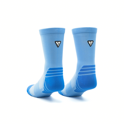 Classic Blue Active Crew Tab Socks