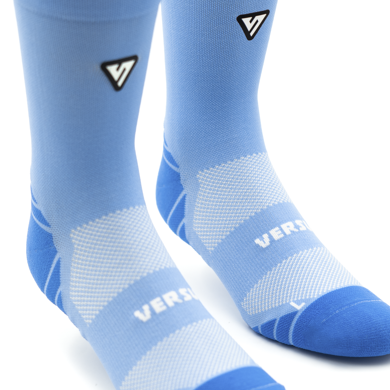 Classic Blue Active Crew Tab Socks
