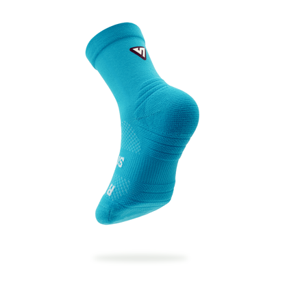 Blue Splash Toddler Active Crew Tab Socks