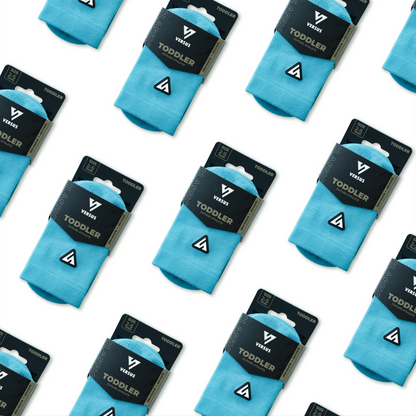 Blue Splash Toddler Active Crew Tab Socks