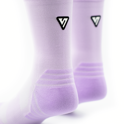 Classic Lilac Active Crew Tab Socks