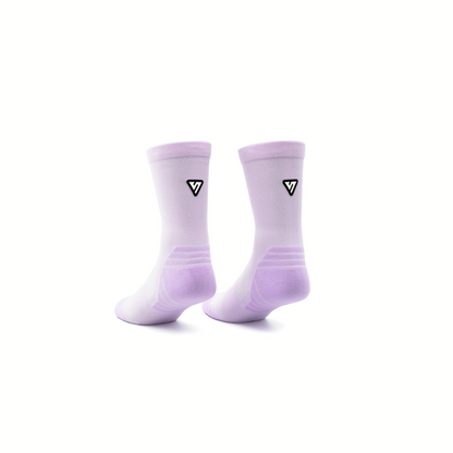 Classic Lilac Active Crew Tab Socks