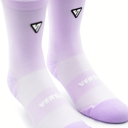 Classic Lilac Active Crew Tab Socks