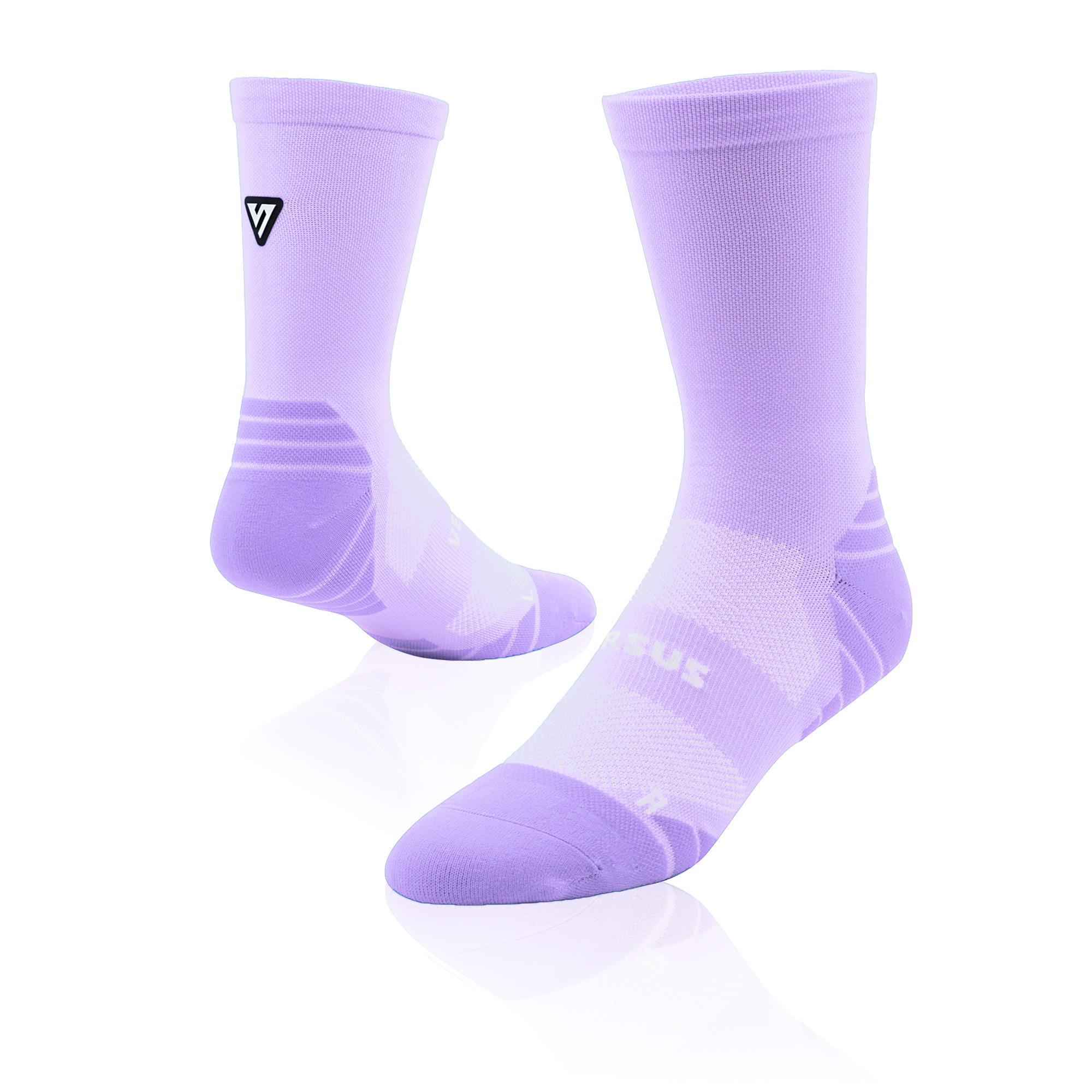 Classic Lilac Active Crew Tab Socks