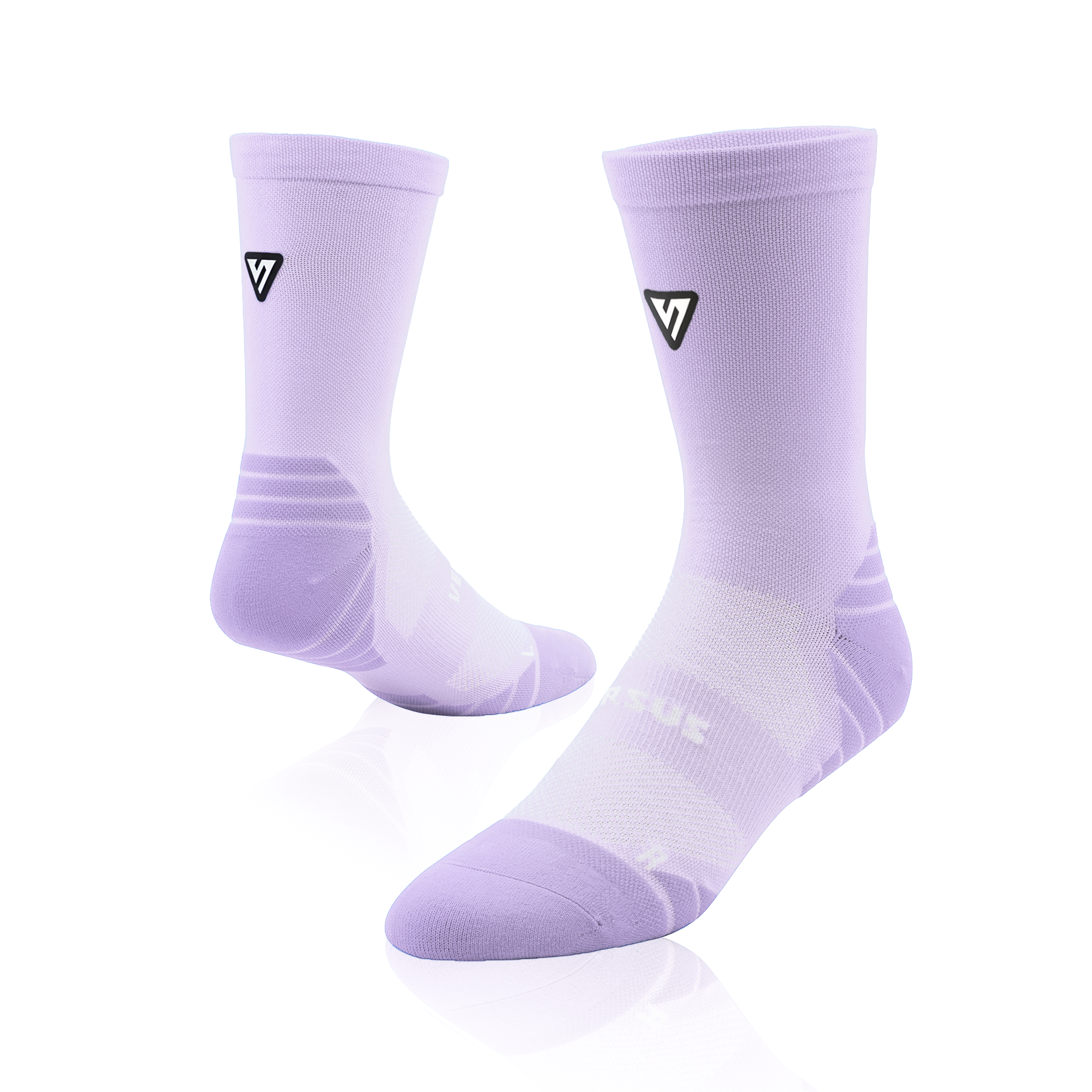 Classic Lilac Active Crew Tab Socks