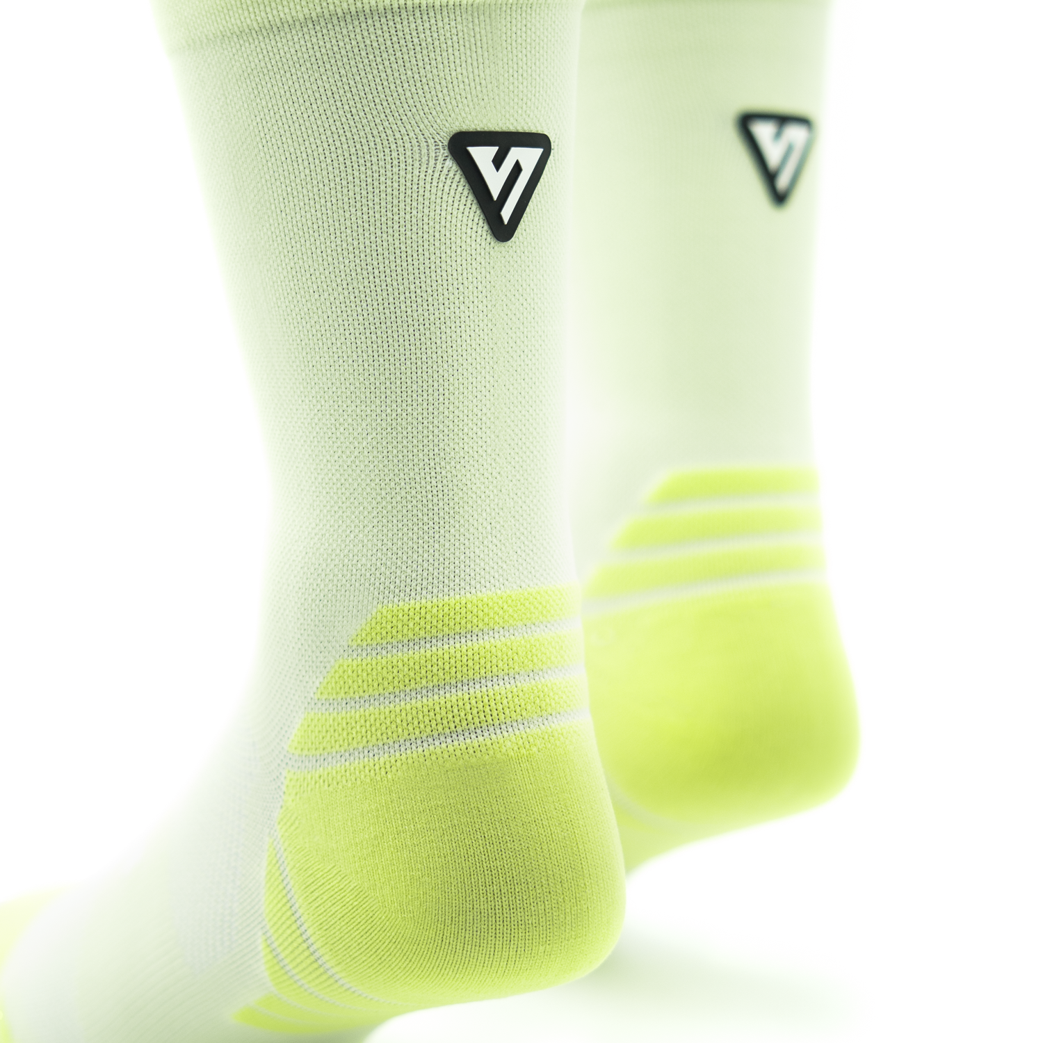 Classic Lime Active Crew Tab Socks