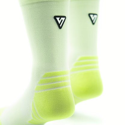 Classic Lime Active Crew Tab Socks