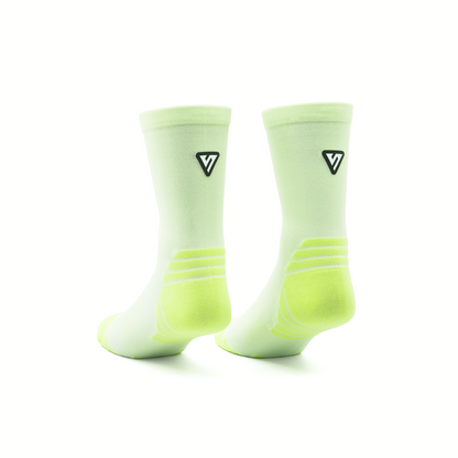 Classic Lime Active Crew Tab Socks